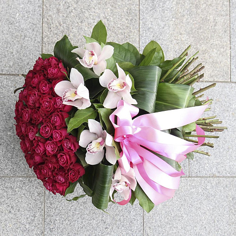 Букет цветов Вишневое вдохновение - Фото 6