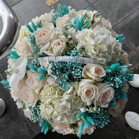 Корзина с цветами №484