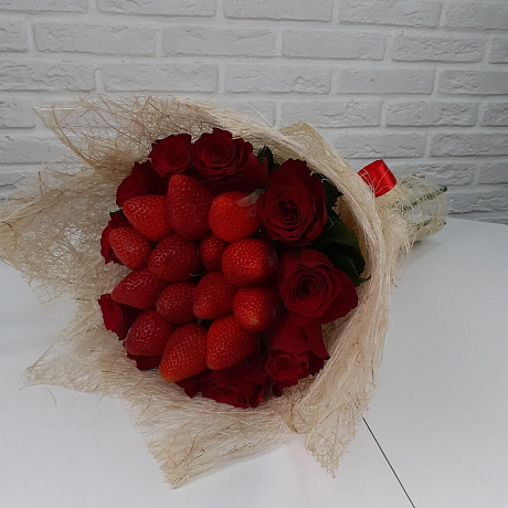 Букет цветов Марсала - Фото 2