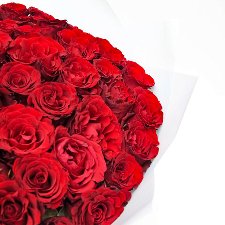 Букет из 75 красной розы - Фото 3