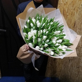 Букет цветов "Белый ангел" №164