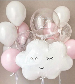 Композиция из шаров "В облаках"