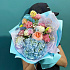 Букет цветов Радужный с Джульеттой №160 - Фото 4