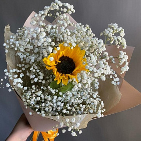 Букет цветов "Подсолнечник"
