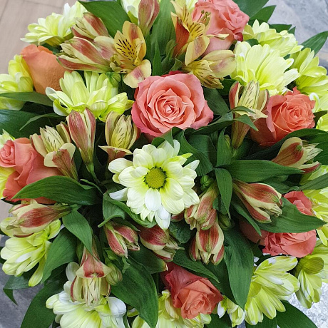 Коробка цветов Хорошее настроение - Фото 2