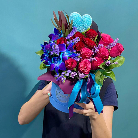 Букет цветов Пылкий Космос №161 - Фото 4