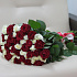 51 красная и белая роза 60 см - Фото 1