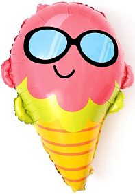Фигура шар "Мороженое в очках" 58 см
