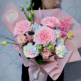 Роскошь с пионовидными розами №160