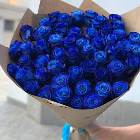 49 синих роз