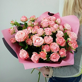 Кустовые пионовидные розы №165