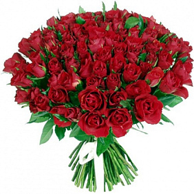 Букет из 101 красной кенийской розы