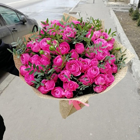 Кустовые пионовидные розы №175