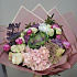Красивый букет с Гортензией, брассикой, ассорти роз и цветами - Фото 3