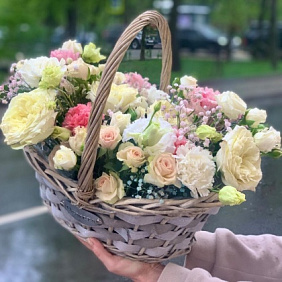 Цветочная корзина «Нежность»