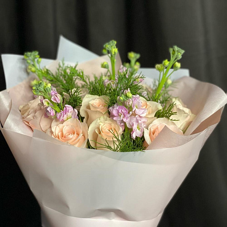 Букет цветов Розовенький - Фото 4