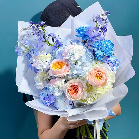 Букет цветов Сияние Единорога №160 - Фото 4