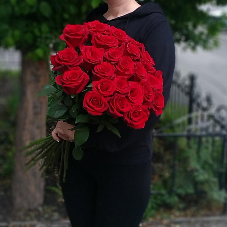 25 алых роз vip - Фото 2