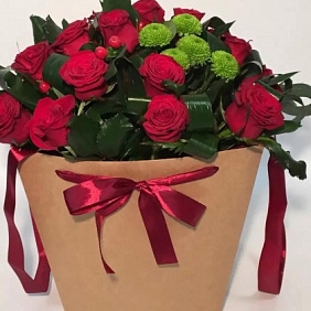 Цветы в коробке №392