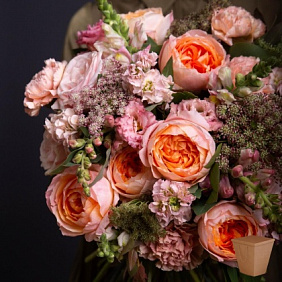 Букет "Персиковое облако"