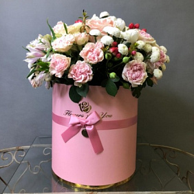 Цветы в коробке №189