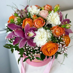 Цветы в коробке №634