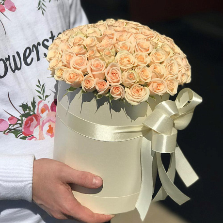 Коробки с цветами. Кустовые розы. N38 - Фото 5