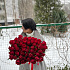 Моно букет из 101 розы в сумке вазе - Фото 4