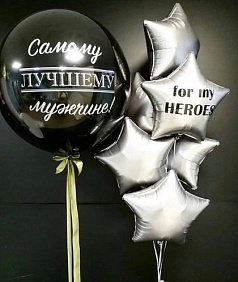 Композиция из шаров "Сильвер"