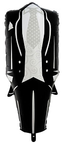 Фигура шар "Смокинг жениха" 104 см