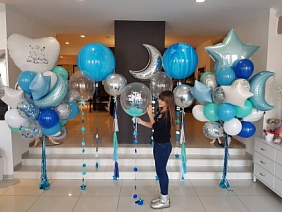 Композиция из шаров "Мега встреча с Любовью!"