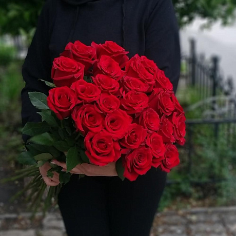 25 алых роз vip - Фото 4