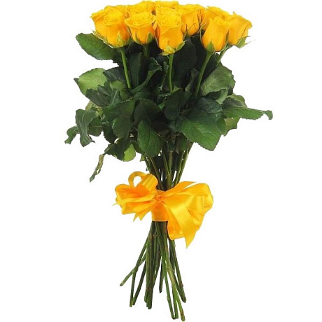 Букет из 21 желтой розы №161 - Фото 2