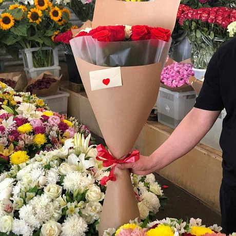 Букет из 23 роз №2 - Фото 2