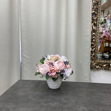 Нежная композиция  из  роз - Фото 5