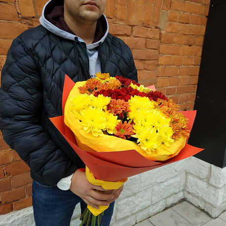 Букет цветов Пламя из искры - Фото 3