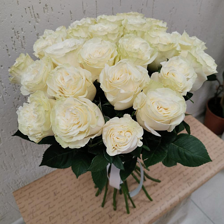 Букет из 25 роз Эквадор Мондиаль 50см - Фото 2