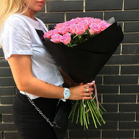 Букет из 35 роз Аква Дрим №2 - Фото 2