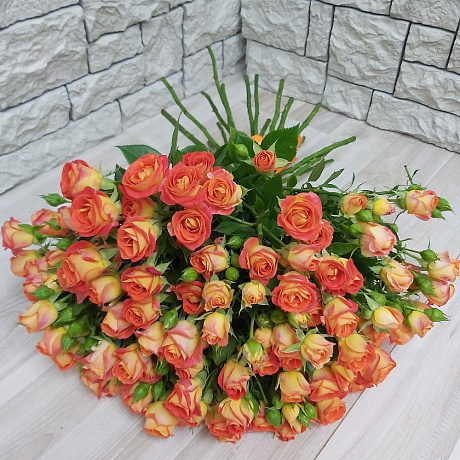 Букет цветов Оранжевое чудо-19 - Фото 6