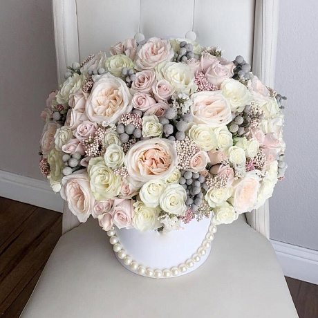Цветы в коробке Luxury Flowers С Любовью ️ - Фото 5
