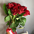 Монобукет 9 Красных роз 60см - Фото 2