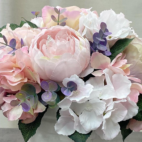 Нежная композиция  из  роз - Фото 2