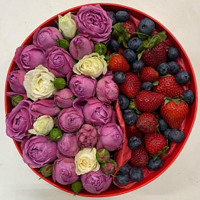 Цветы в коробке №407