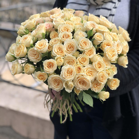 Букет из 35 кустовых роз №162 - Фото 2