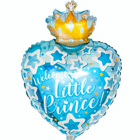 Фольгированное сердце шар "Маленький принц"