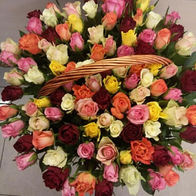 Корзина с цветами №403