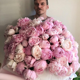 Букет цветов "Pink 101"