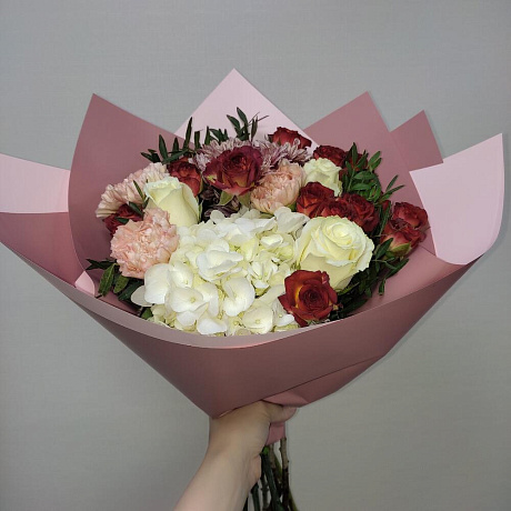 Букет цветов Кофе с молоком №160 - Фото 2