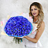 Букет из 25 синих хризантем - Фото 1