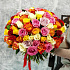 Букет из разноцветных роз Яркие чувства - Фото 1